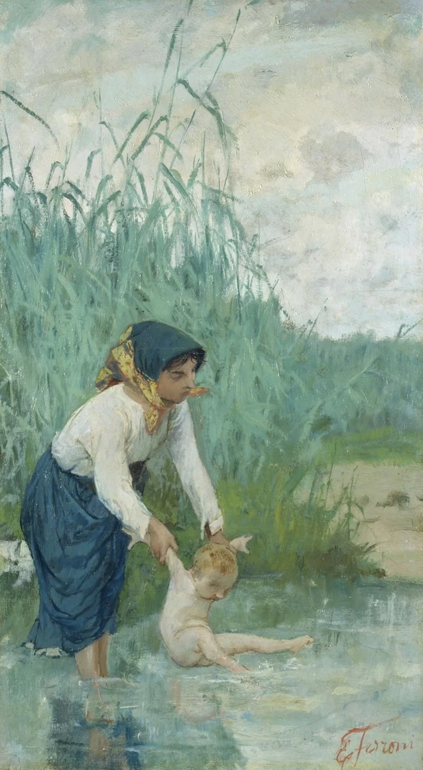 Il bagno nel torrente